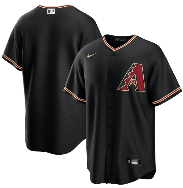 Jersey Arizona Diamondbacks Preta Torcedor