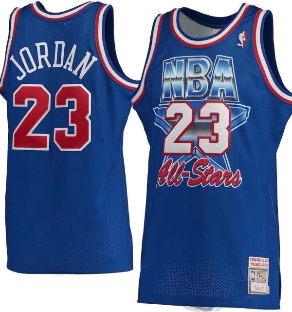 Regata NBA Chicago Bulls Retrô 1993 Mitchell & Ness Authentic Jordan 23 - Azul