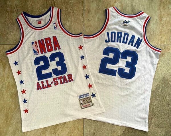 Regata NBA Chicago Bulls Retrô 2003 Mitchell & Ness Authentic Jordan 23 - Branca
