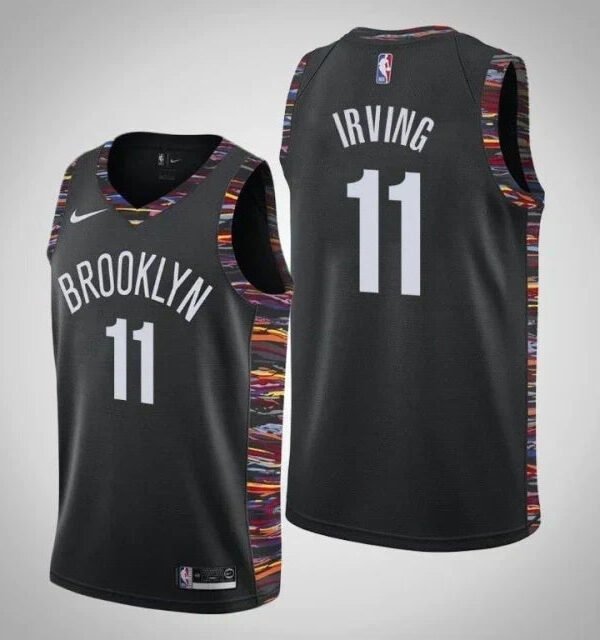 Regata NBA Brooklyn Nets Edition 18/19 Nike Authentic Irving 11 - Preta