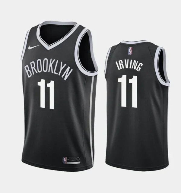 Regata NBA Brooklyn Nets Jordan Authentic Irving 11 - Preta