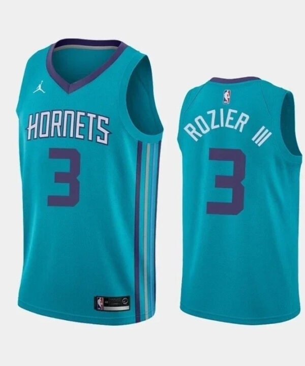 Regata NBA Charlotte Hornets Jordan Authentic Rozier 3 - Azul