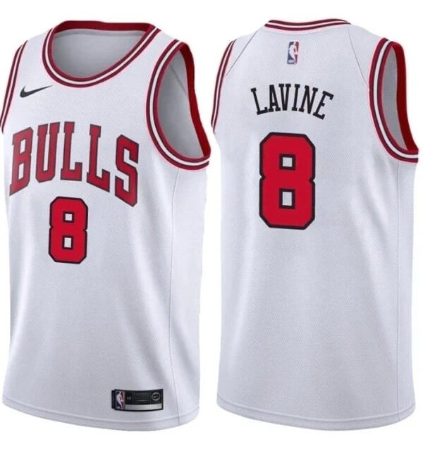Regata NBA Chicago Bulls Nike Authentic Lavine 8 - Branca