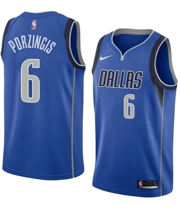 Regata NBA Dallas Mavericks Nike Authentic Swingman Porzingis 6 - Azul