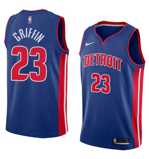 Regata NBA Detroit Pistons Nike Authentic Swingman Griffin 23 - Azul