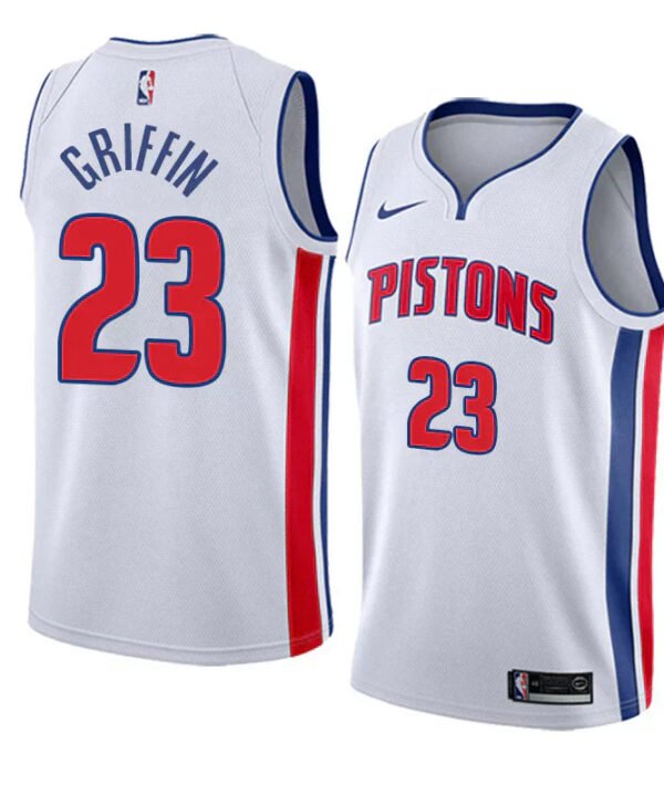 Regata NBA Detroit Pistons Nike Authentic Swingman Griffin 23 - Branca