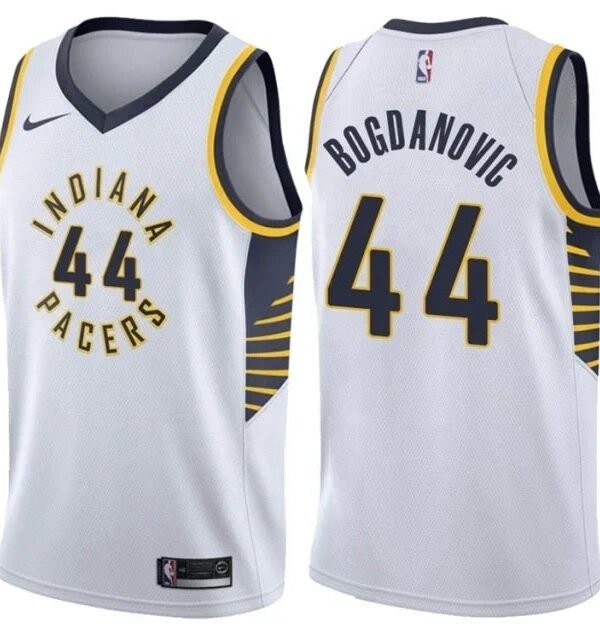 Regata NBA Indiana Pacers Swingman Nike Authentic Bogdanovic 44 - Branca