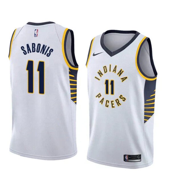 Regata NBA Indiana Pacers Swingman Nike Authentic Sabonis 11 - Branca