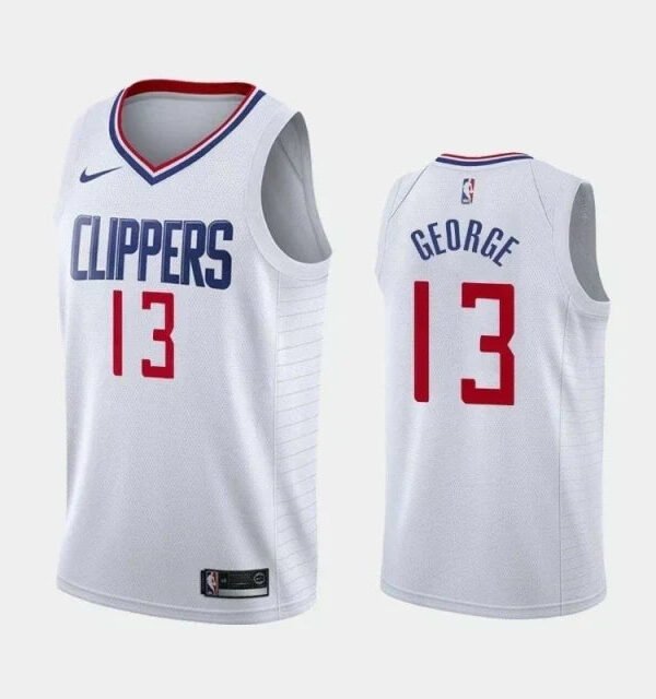 Regata NBA Los Angeles Clippers Nike Authentic Swingman George 13 - Branca