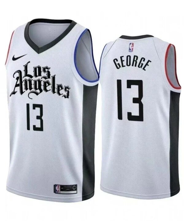 Regata NBA Los Angeles Clippers City Edition Nike Authentic Swingman George 13 - Branca