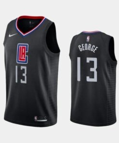 Regata NBA Los Angeles Clippers Nike Authentic Swingman George 13 - Preta