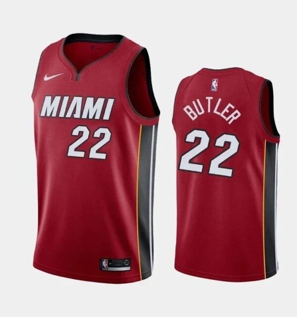 Regata NBA Miami Heat Nike Authentic Butler 22 - Grená