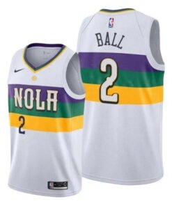 Regata NBA New Orleans Pelicans City Edition Nike Authentic Swingman Ball 2 - Branca