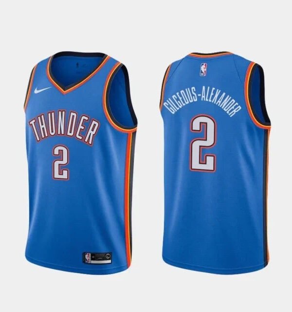 Regata NBA Oklahoma City Thunder Nike Authentic Swingman Gilgeous Alexander 2 - Azul