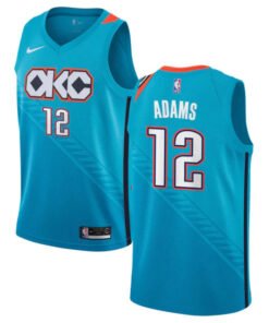 Regata NBA Oklahoma City Thunder City Edition 18/19 Nike Authentic Swingman Adams 12 - Azul