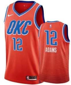 Regata NBA Oklahoma City Thunder Nike Authentic Swingman Adams 12 - Laranja