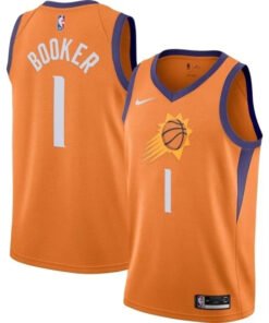 Regata NBA Phoenix Suns City Edition Nike Authentic Brooker 1 - Laranja