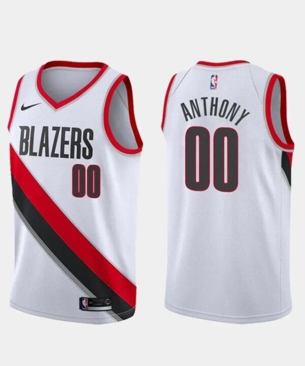 Regata NBA Portland Trail Blazers Nike Authentic Swingman Anthony 00 - Branca