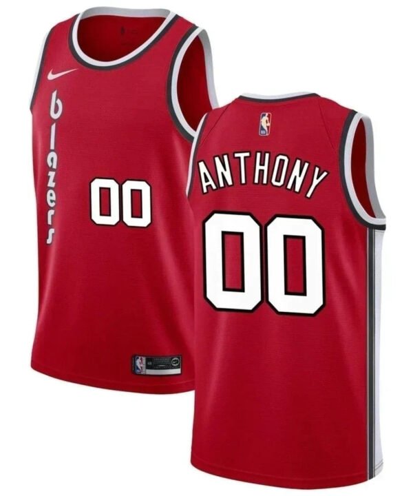 Regata NBA Portland Trail Blazers City Edition 19/20 Nike Authentic Swingman Anthony 00 - Vermelha