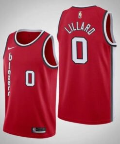 Regata NBA Portland Trail Blazers City Edition 19/20 Nike Authentic Swingman Lillard 0 - Vermelha
