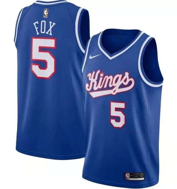 Regata NBA Sacramento Kings City Edition Nike Authentic Swingman Fox 5 - Azul