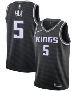 Regata NBA Sacramento Kings Nike Authentic Swingman Fox 5 - Preta