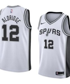 Regata NBA San Antonio Spurs Nike Authentic Swingman Aldridge 12 - Branca