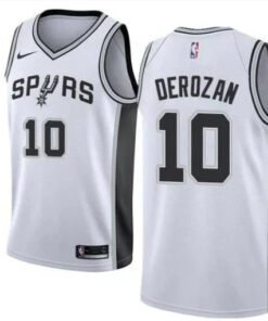 Regata NBA San Antonio Spurs Nike Authentic Swingman DeRozan 10 - Branca