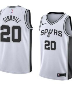 Regata NBA San Antonio Spurs Nike Authentic Swingman Ginobili 20 - Branca