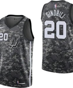Regata NBA San Antonio Spurs Nike Authentic Swingman Ginobili 20 - Camuflada