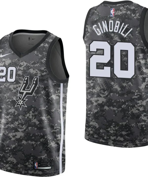 Regata NBA San Antonio Spurs Nike Authentic Swingman Ginobili 20 - Camuflada