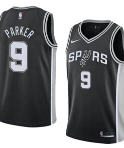 Regata NBA San Antonio Spurs Nike Authentic Parker 9 - Preta