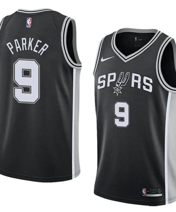 Regata NBA San Antonio Spurs Nike Authentic Parker 9 - Preta