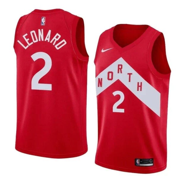 Regata NBA Toronto Raptors Nike Authentic Swingman Leonard 2 - Vermelha