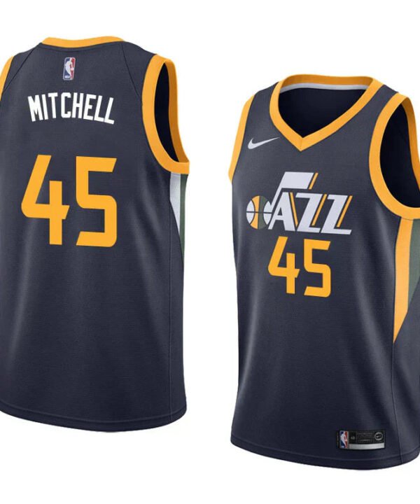 Regata NBA Utah Jazz Nike Authentic Mitchell 45 - Azul