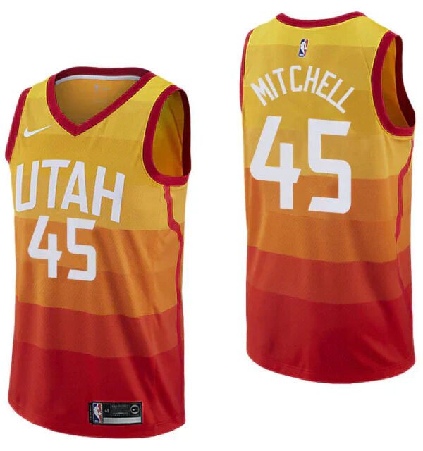 Regata NBA Utah Jazz City Edition 18/19 Nike Authentic Mitchell 45