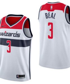 Regata NBA Washington Wizards Nike Authentic Swingman Beal 3- Branca