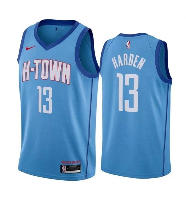 Regata NBA Houston Rockets City 20/21 Edition Nike Authentic Swingman Harden 13 - Azul