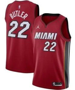 Regata NBA Miami Heat Edition 20/21 Nike Authentic Butler 22 - Vermelha