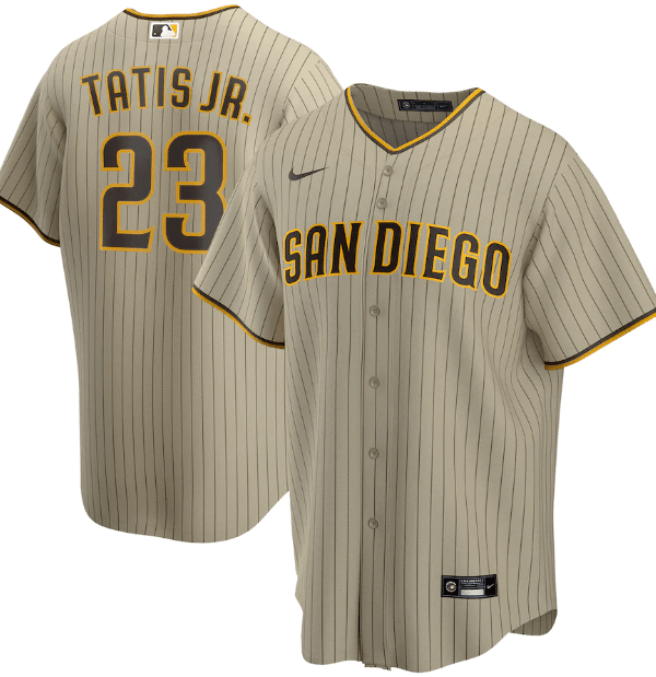 Jersey San Diego Padres Bege Torcedor