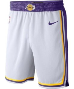 Bermuda NBA Los Angeles Lakers Nike Authentic - Branca