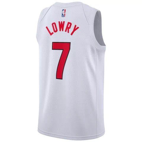 Regata NBA Toronto Raptors Icon Edition 20/21 Nike Swingman Authentic Lowry 7 - Branca e Vermelha - Imagem 2