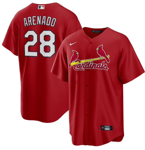 Jersey Saint Louis Cardinals Vermelha Torcedor