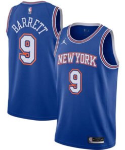 Regata NBA New York Knicks Edition 20/21 Nike Authentic Barrett 9 - Azul