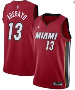 Regata NBA Miami Heat Edition 20/21 Nike Authentic Adebayo 13 - Vermelha
