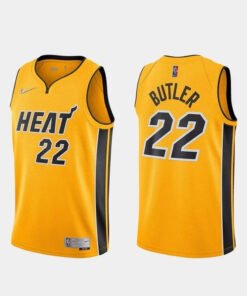 Regata NBA Miami Heat Edition 20/21 Nike Authentic Butler 22 - Amarela