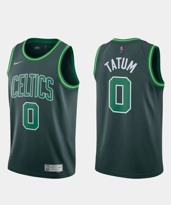 Regata NBA Boston Celtics Edition 20/21 Nike Authentic Tatum 0 - Verde