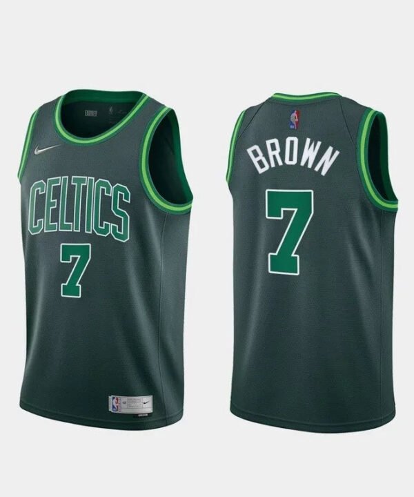 Regata NBA Boston Celtics Edition 20/21 Nike Authentic Brown 7 - Verde