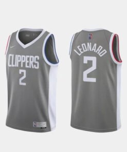 Regata NBA Los Angeles Clippers City 20/21 Edition Nike Authentic Swingman Leonard 2 - Cinza