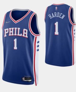 Regata NBA Philadelphia 76ers Nike Authentic Harden 1 - Azul